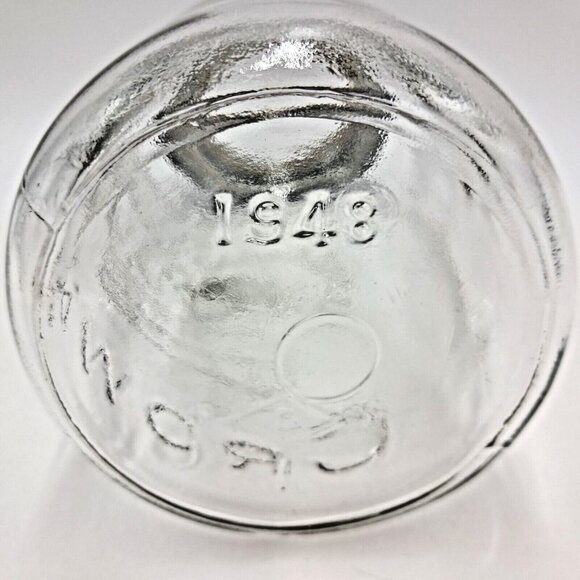 Crown Mason Jars-Glass Lids-Zinc Rings-Dominion Glass of Montreal-Set of 3-VTG - Picture 11 of 13